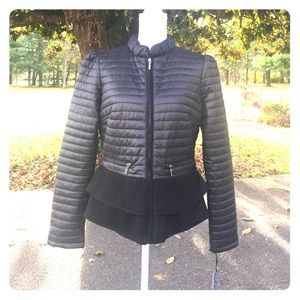 Peplum Puffer Jacket